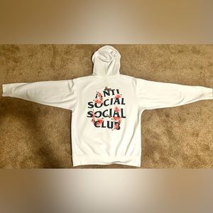 Authentic Anti Social Club Kkoch Hoodie (White)